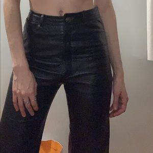 Vintage Anne Klein 100% Leather Trousers
